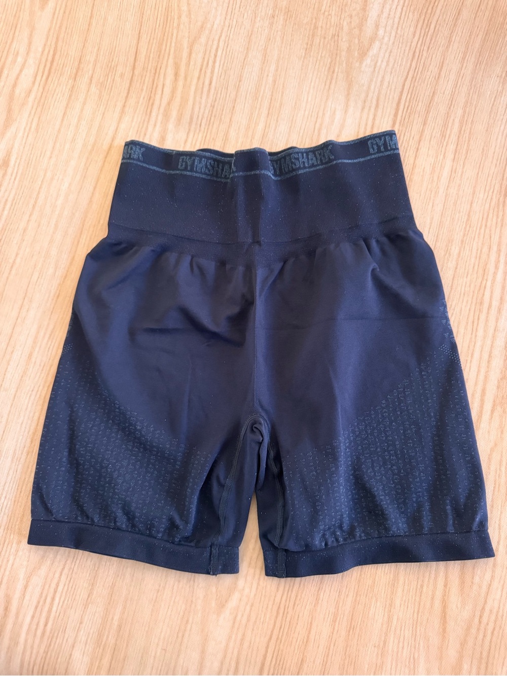 Gymshark Navy Blue High-Waist Training Shorts
